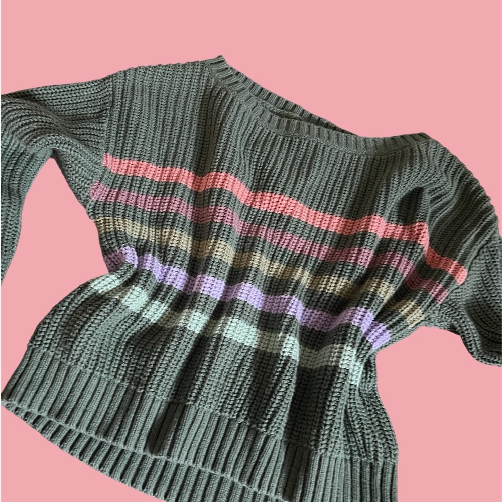 Aeropostale Multicolor Striped Sweater